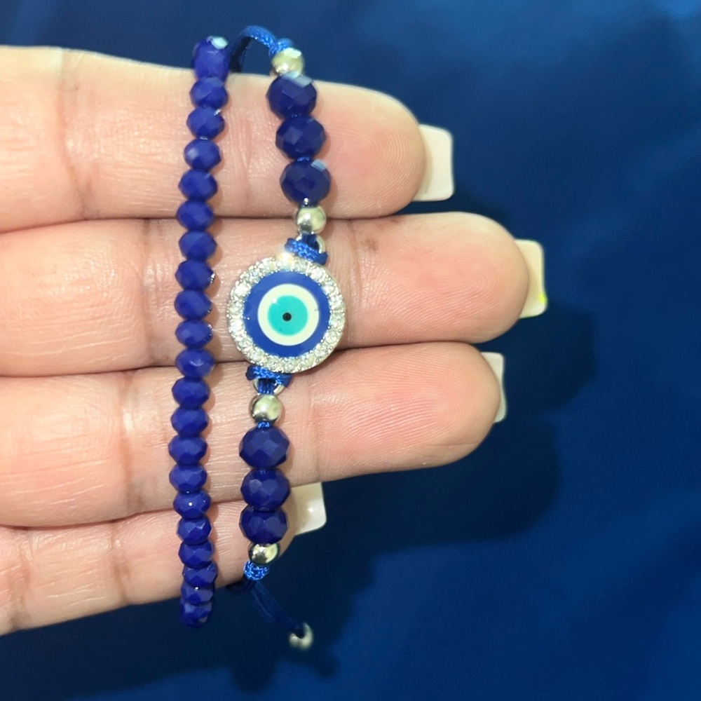 Eye & Mini Beaded Bracelet Set
